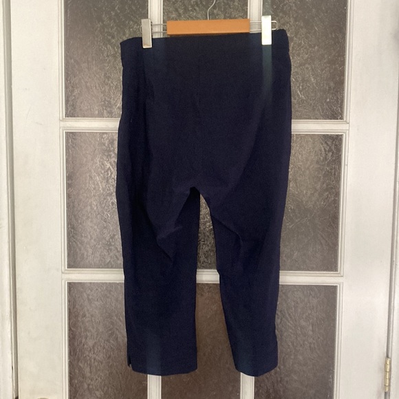 RUNDHOLZ blue linen capri pants size medium - Picture 5 of 9
